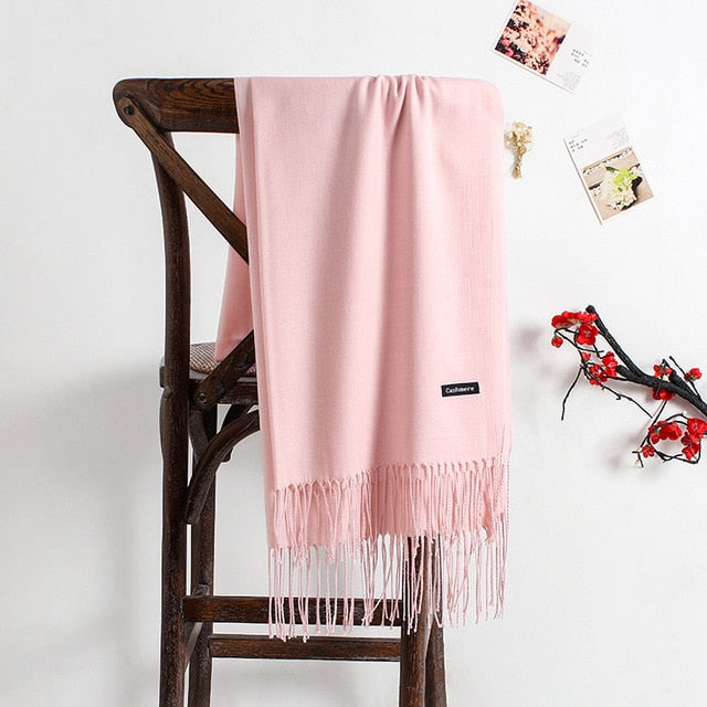 2019 solid color soft women scarf cashmere scarves ladies summer shawl wrap autumn winter pashmina Unisex female hijab headband
