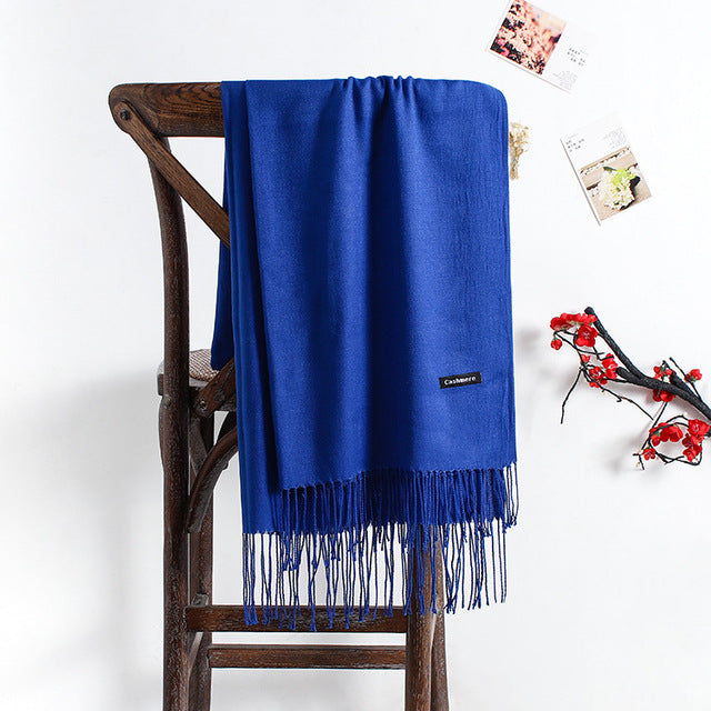 2019 solid color soft women scarf cashmere scarves ladies summer shawl wrap autumn winter pashmina Unisex female hijab headband