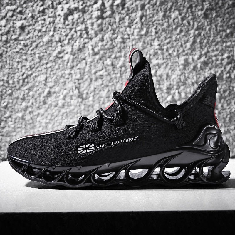 2019 New Men Sneakers Blade Cushioning Running Shoes For Women Lightweight Lace-up Sport Shoes Male Breathable Comfortable Shoes