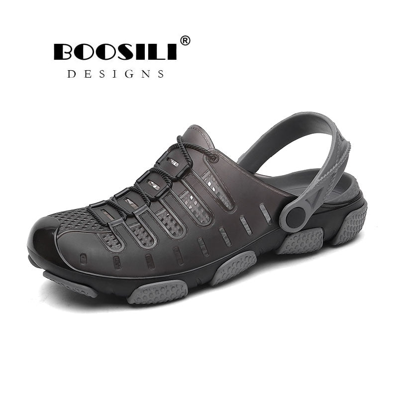2019 Brand Duty-free Big Size 45 Lover Clogs 3 Colors Croc Shoes Men's Band Sandals Summer Beach Water Swimming Mens Clogs