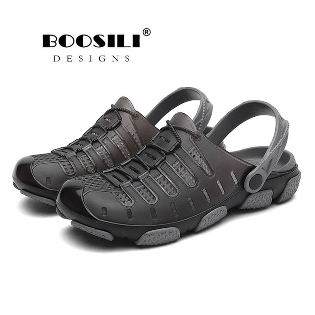 2019 Brand Duty-free Big Size 45 Lover Clogs 3 Colors Croc Shoes Men's Band Sandals Summer Beach Water Swimming Mens Clogs