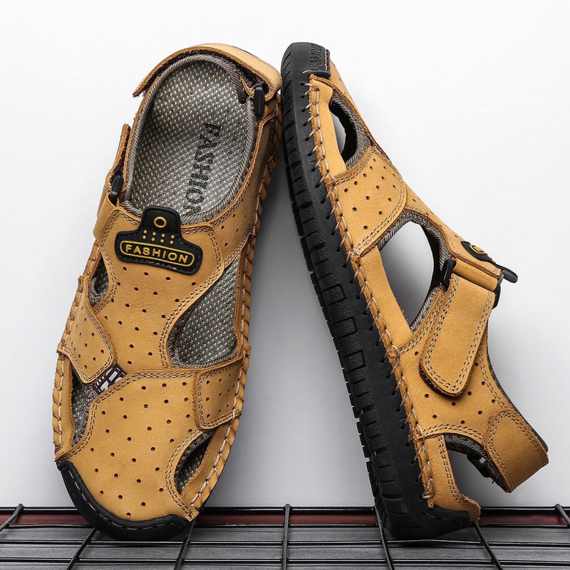 2019 New Hot Summer Casual Comfortable Breathable Outdoor Roman Beach Shoes Large Size Waterproof Men's Sandals